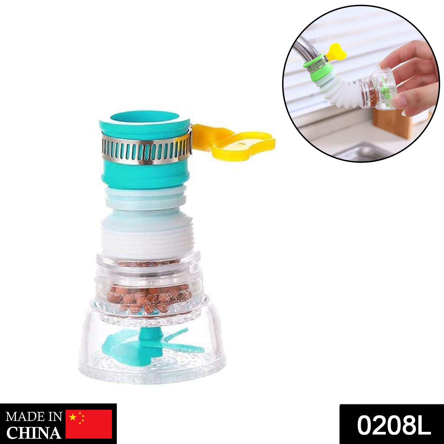 0208L 360 Degree Water Saving Faucet Expandable Water Valve Splash Regulator DeoDap 0208L 360 Degree Water Saving Faucet Expandable Water Valve Splash Regulator DeoDap